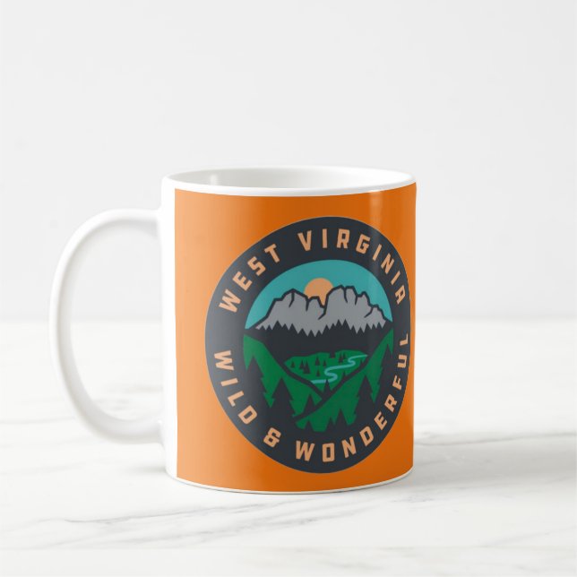 Väst-Virginia Wild & Underbar Mugg (Vänster)