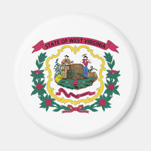 Väst-Virginias statsflagga Magnet