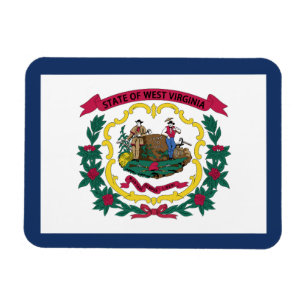 Väst-Virginias statsflagga Magnet