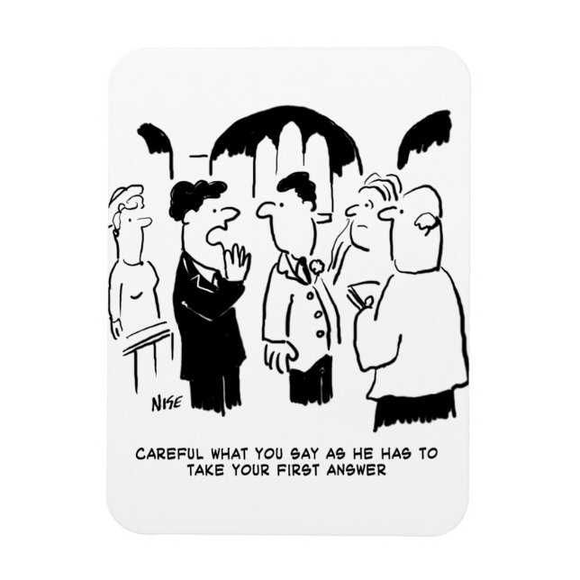 Västanmans varning till brudgummen magnet (Vertikal)