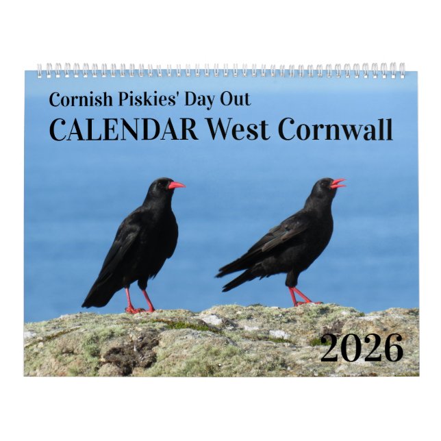 Västcornwalls fotografering Cornish Piskies dagstu Kalender (Omslag)