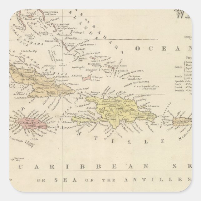 VÄSTER 4 FYRKANTIGT KLISTERMÄRKE (Framsida)