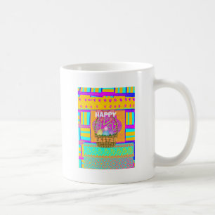 Väster African Inspired Påsk Basket & Eggs Art Kaffemugg
