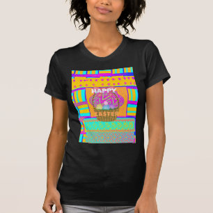Väster African Inspired Påsk Basket & Eggs Art T-shirt
