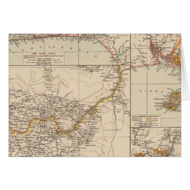 Väster Afrika 2 Hälsningskort (Framsidan Horizontal)