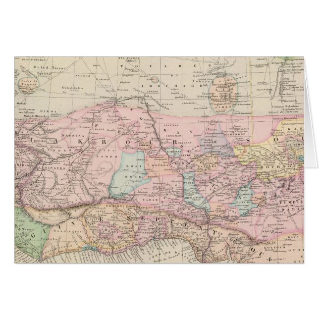 Väster Afrika 2 Hälsningskort (Framsidan Horizontal)