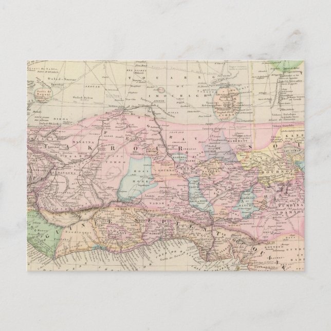 VÄSTER AFRIKA 2 VYKORT (Framsida)