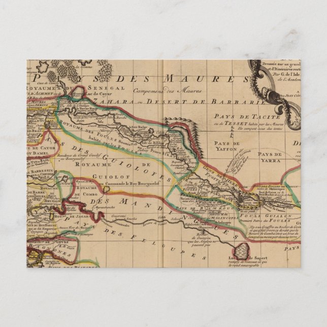 VÄSTER AFRIKA 3 VYKORT (Framsida)