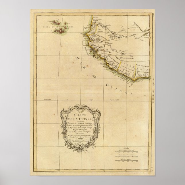 Väster Afrika Poster (Framsidan)