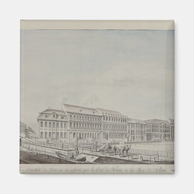Väster av Wilhelmsplatz, c.1773 Magnet (Framsidan)