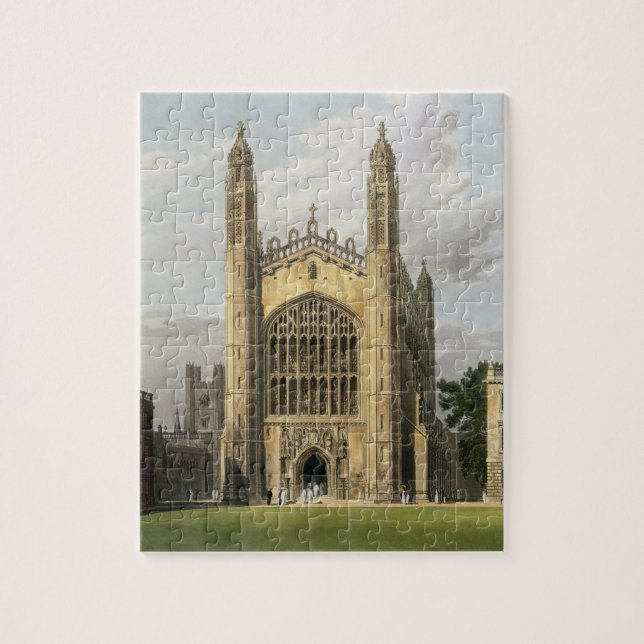 Väster avslutar av kung högskolakapell, Cambridge, Pussel (Vertikal)