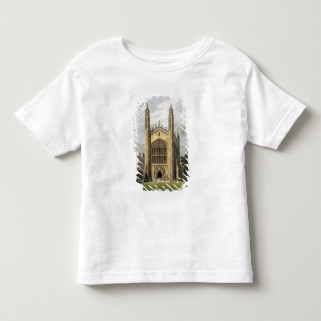 Väster avslutar av kung högskolakapell, Cambridge, T-shirt (Framsida)