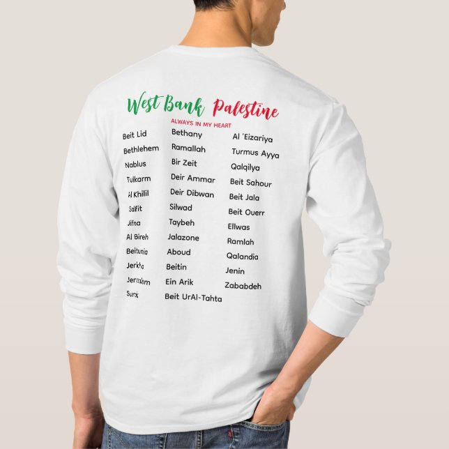 Väster Bank Villages and Cities Långärmad T-Shirt (Baksida)