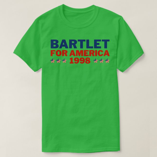 Väster Bartlet for America 1998 6 T Shirt (Design framsida)