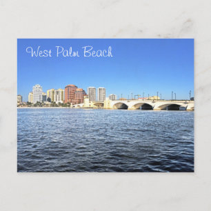Väster Beach, Florida, USA Vykort