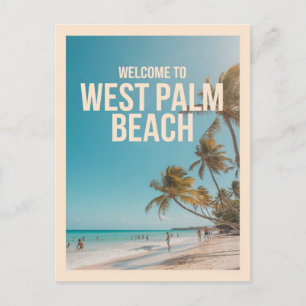 Väster Beach, Florida Vykort