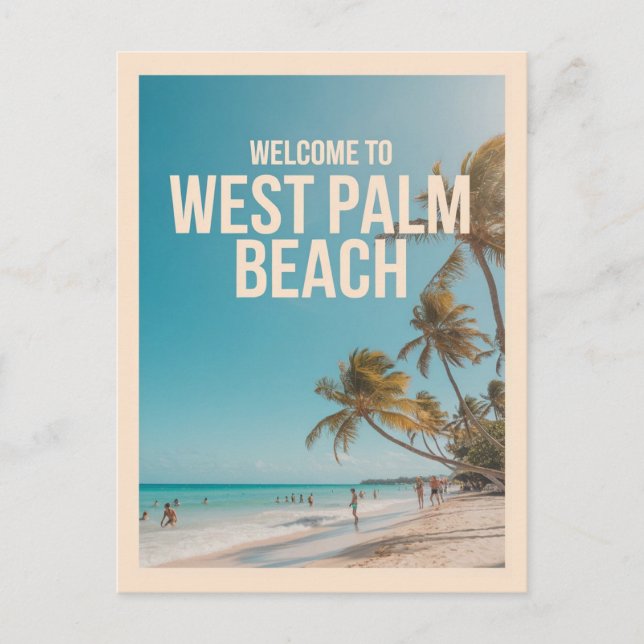 Väster Beach, Florida Vykort (Framsida)