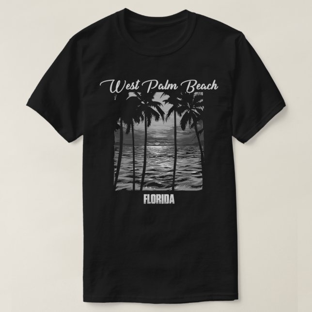 Väster Beach Souvenir Florida Påminnelse 1 T Shirt (Design framsida)