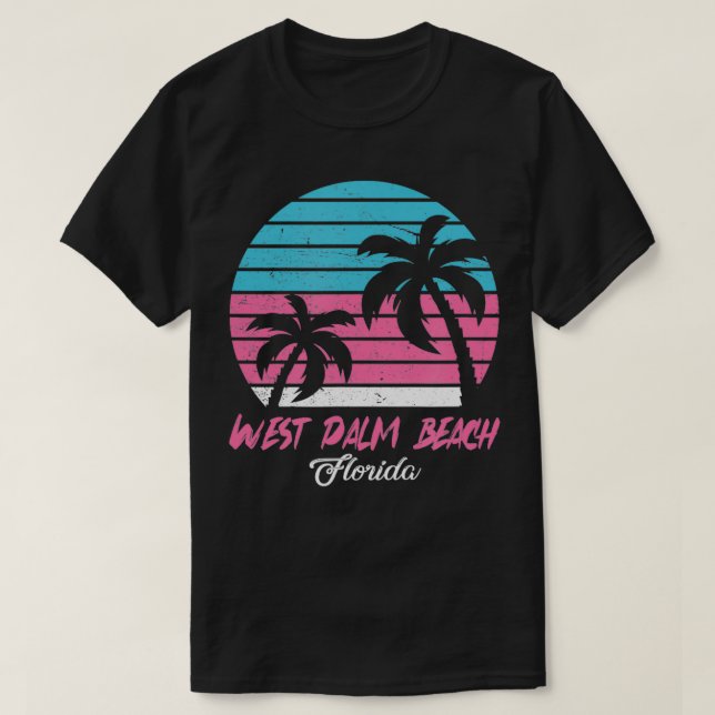 Väster Beach Souvenir Florida Reminder T Shirt (Design framsida)