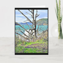 Väster Beach Whidbey Island Notecard