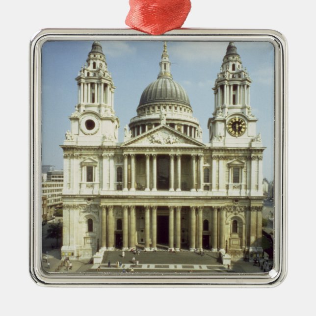 Väster beklär av Sts Paul domkyrka, designat vid Julgransprydnad Metall (Framsidan)