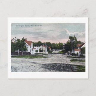 Väster Bend WI. Cirka:1908 Vykort