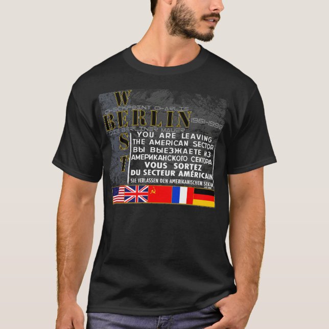 Väster - berlin - matrisBerliner Mauer T-shirt (Framsida)