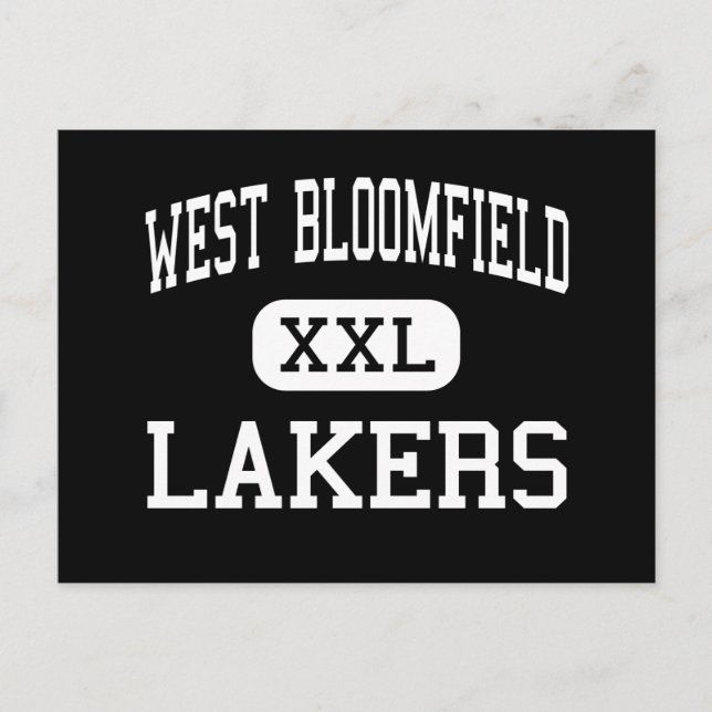 Väster Bloomfield - Lakers - High - Väster Bloomfi Vykort (Framsida)