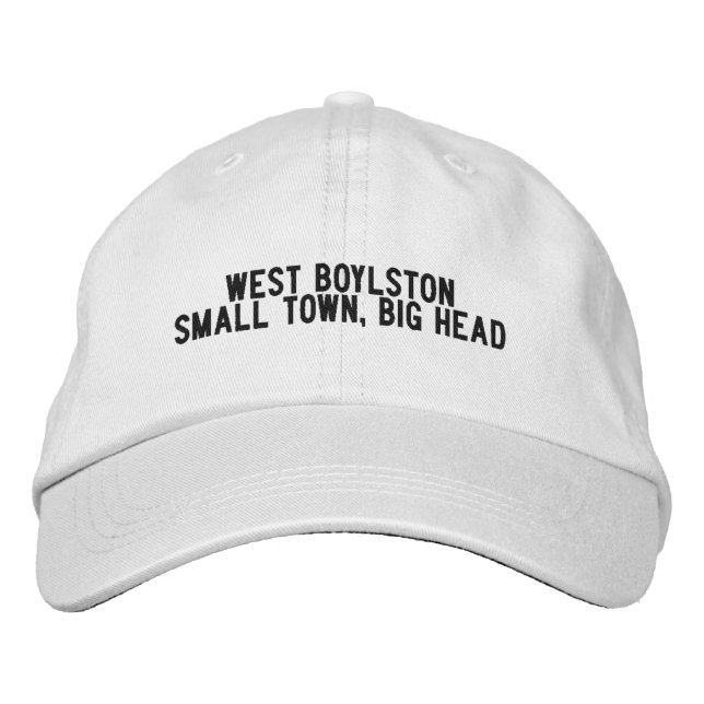 Väster Boylston Massachusetts Hat Broderad Keps (Framsida)
