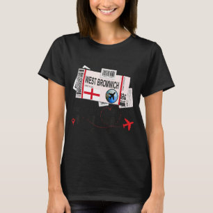 Väster Bromwich Girl Väster Bromwich Boarding Pass T Shirt
