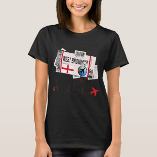 Väster Bromwich Girl Väster Bromwich Boarding Pass T Shirt