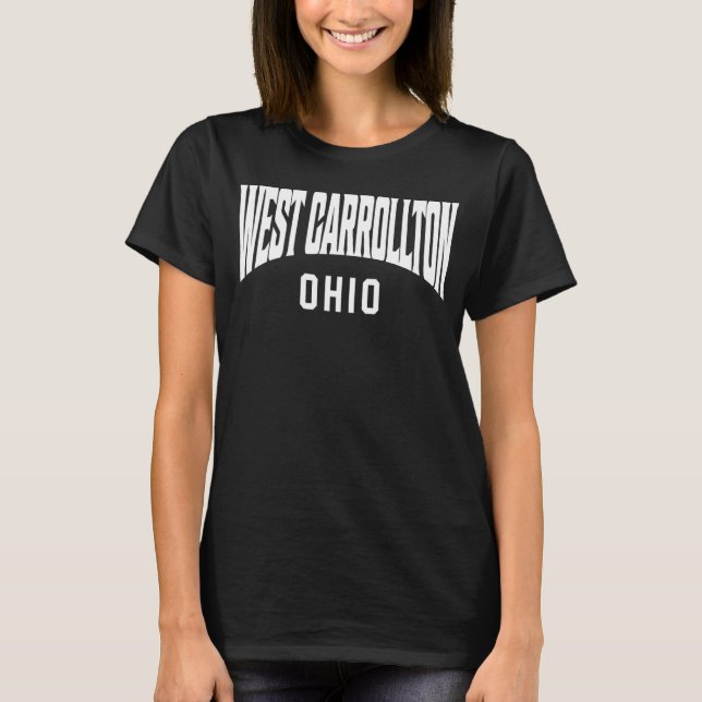 Väster Carrollton Ohio T Shirt (Framsida)
