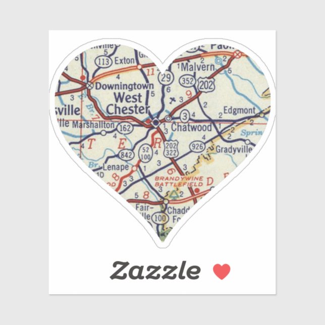 Väster Chester PA Klistermärken (Ark)