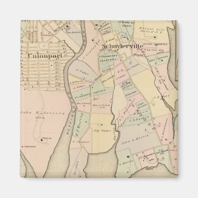 Väster Chester, Schuylerville, New York Magnet (Framsidan)