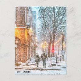 Väster Chester Winter Wonderland Postkort Vykort