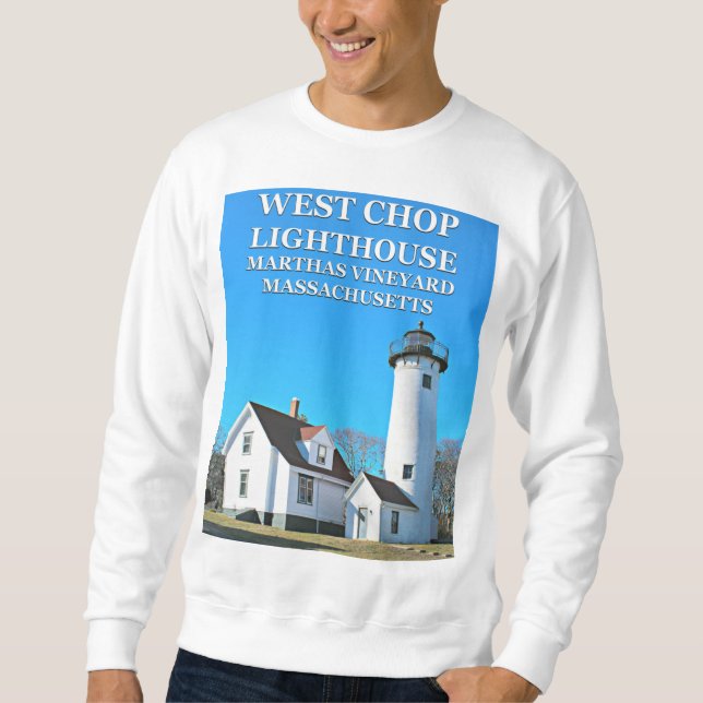 Väster Chop fyr, Marthas Vineyard Sweatshirt (Framsida)