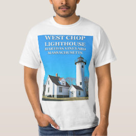 Väster Chop fyr, Marthas Vineyard T-Shirt