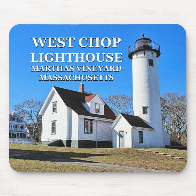 Väster Chop Lighthouse, Marthas Vineyard MORSA Mou Musmatta (Framsidan)