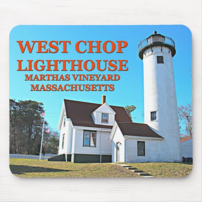Väster Chop Lighthouse, Marthas Vineyard MORSA Mou Musmatta (Framsidan)