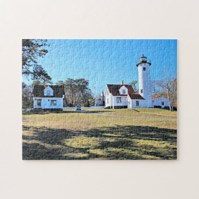 Väster Chop Lighthouse, Marthas Vineyard MORSA Puz Pussel (Horisontell)