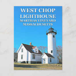 Väster Chop Lighthouse, Marthas Vineyard MORSA vyk Vykort