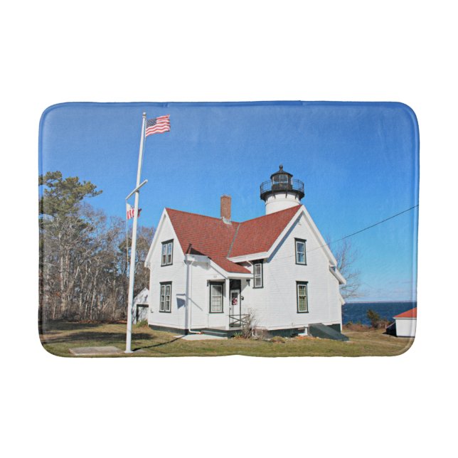 Väster Chop Lighthouse, Massachusetts Bath Mat Badrumsmatta (Framsidan)