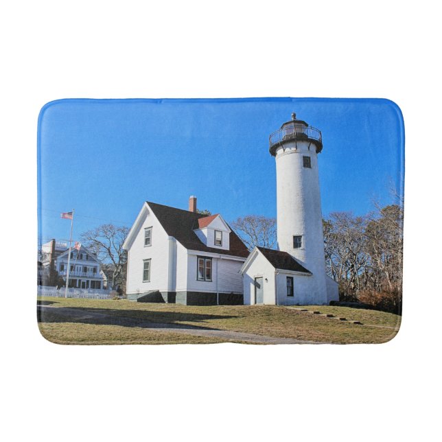 Väster Chop Lighthouse, Massachusetts Bath Mat Badrumsmatta (Framsidan)