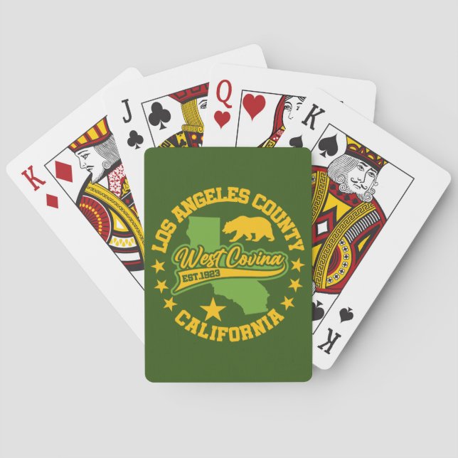 Väster Covina,Kalifornien Casinokort (Baksidan)