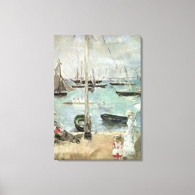 Väster Cowes, Isle of Wight, av Berthe Morisot Canvastryck (Framsida)