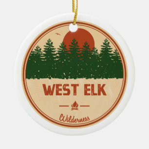 Väster Elk Wilderness Colorado Julgransprydnad Keramik