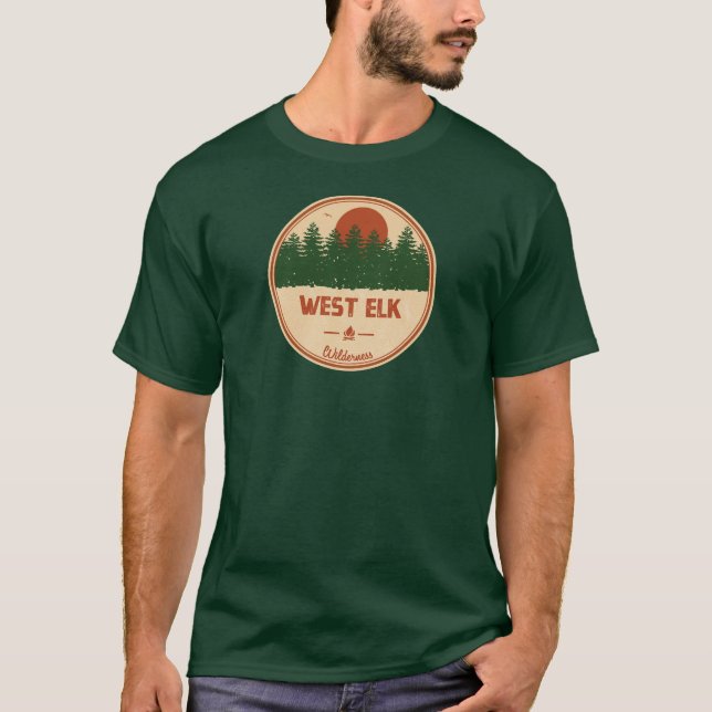Väster Elk Wilderness Colorado T Shirt (Framsida)
