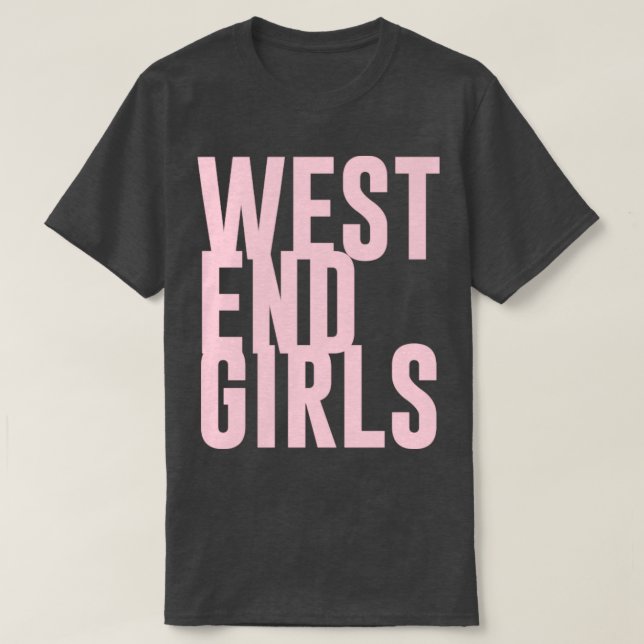 Väster End Girls rosa T Shirt (Design framsida)