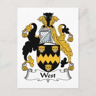 Väster Family Crest Vykort
