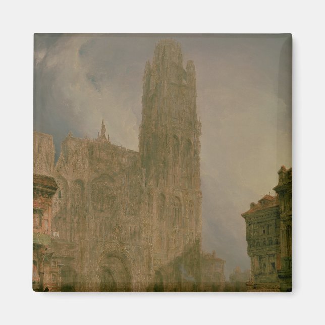 Väster Front of Notre Dame, Rouen Magnet (Framsidan)